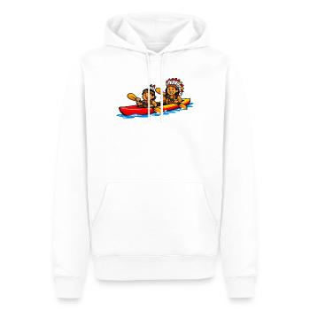 Indians paddling - Men’s Premium Organic Hoodie - white - Front - Nico (187cm)