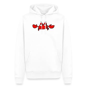 indifferent crab - Men’s Premium Organic Hoodie - white - Front - Nico (187cm)