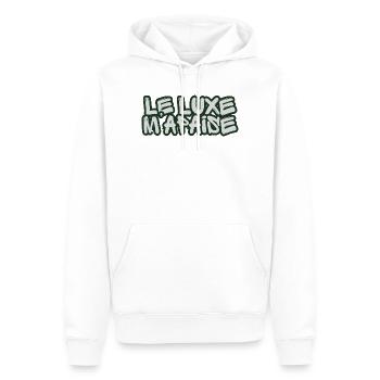 Französischer Graffiti-Luxus - Männer Premium Bio Hoodie - Weiß - Vorne - Nico (187cm)