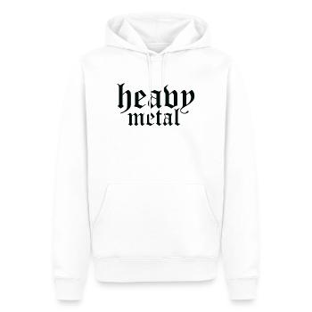 Heavy Metal Gothic Skript - Männer Premium Bio Hoodie - Weiß - Vorne - Nico (187cm)