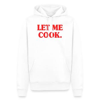 Laisse-moi cuisiner, cuisiner, griller, griller, Maître Chef, - Sweat à capuche Premium bio Homme - blanc - Devant - Nico (187cm)