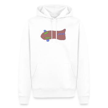 sabbernder_nacktmul - Männer Premium Bio Hoodie - Weiß - Vorne - Nico (187cm)