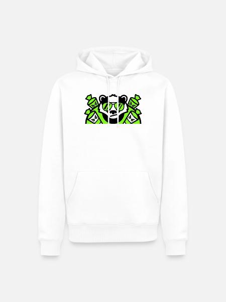 Badger Sugar Cones Logo - Men’s Premium Organic Hoodie - white