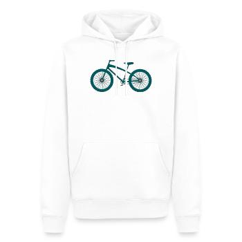 Conception de silhouettes de VTT - Sweat à capuche Premium bio Homme - blanc - Devant - Nico (187cm)
