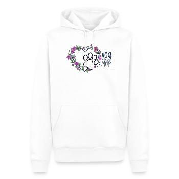 Blumenherz Hundemama - Männer Premium Bio Hoodie - Weiß - Vorne - Nico (187cm)