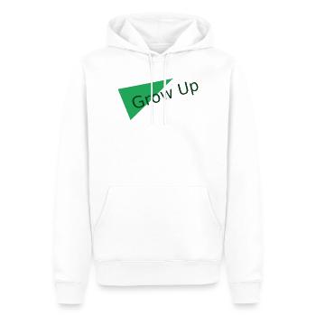 Grow Up Grün Dreieck Motiv - Männer Premium Bio Hoodie - Weiß - Vorne - Nico (187cm)