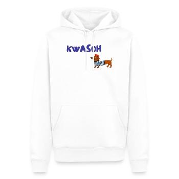 Croissant Pardoie: Dachshund French - Men’s Premium Organic Hoodie - white - Front - Nico (187cm)