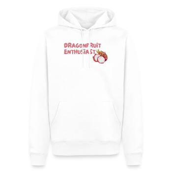Dragon Fruit Enthusiast - Men’s Premium Organic Hoodie - white - Front - Nico (187cm)