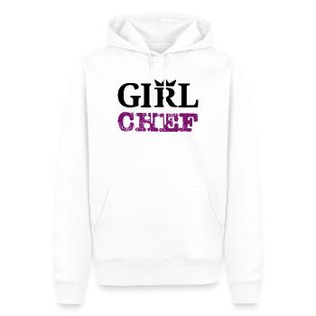 Girl Chef - Statement Design & Typography - Men’s Premium Organic Hoodie - white - Front - Nico (187cm)