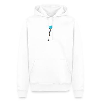 Magic Crystal Rod Blue - Men’s Premium Organic Hoodie - white - Front - Nico (187cm)