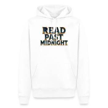 Nach Mitternacht lesen - Männer Premium Bio Hoodie - Weiß - Vorne - Nico (187cm)
