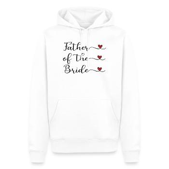 Vater der Braut - Männer Premium Bio Hoodie - Weiß - Vorne - Nico (187cm)