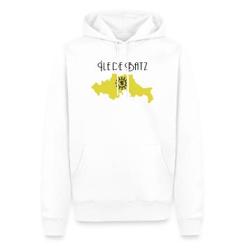 Ile de Batz - Sweat à capuche Premium bio Homme - blanc - Devant - Nico (187cm)