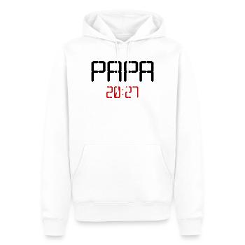 Baby Dad 2027 - Men’s Premium Organic Hoodie - white - Front - Nico (187cm)