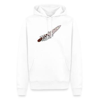 Geisterklingen mit Hand - Männer Premium Bio Hoodie - Weiß - Vorne - Nico (187cm)