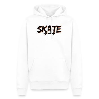 Skate Bold Graffiti Design - Männer Premium Bio Hoodie - Weiß - Vorne - Nico (187cm)