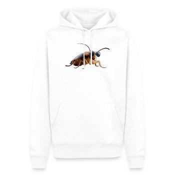 cafards insectes cafards cafards cafards - Sweat à capuche Premium bio Homme - blanc - Devant - Nico (187cm)