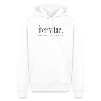 Journey of Life - Männer Premium Bio Hoodie - Weiß - Vorne - Nico (187cm)