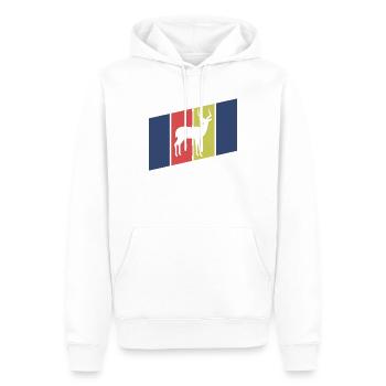 Silhouette d’Antilope Africa - Sweat à capuche Premium bio Homme - blanc - Devant - Nico (187cm)