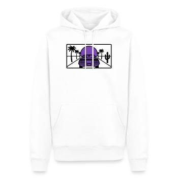 Night Driving Highway Graphic - Men’s Premium Organic Hoodie - white - Front - Nico (187cm)