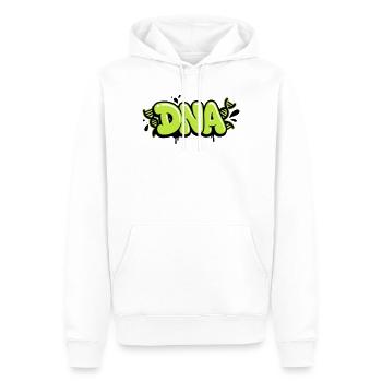 Graffiti de lettrage ADN - Sweat à capuche Premium bio Homme - blanc - Devant - Nico (187cm)