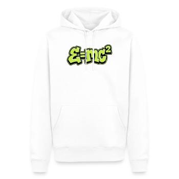 Einstein Formula Graffiti - Men’s Premium Organic Hoodie - white - Front - Nico (187cm)