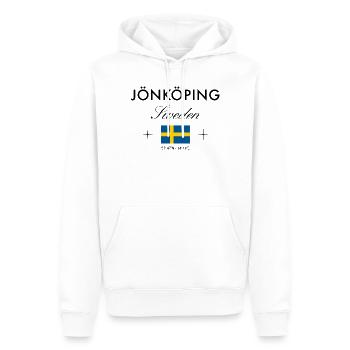 Jönköping Schweden Koordinaten Reise Souvenir - Männer Premium Bio Hoodie - Weiß - Vorne - Nico (187cm)