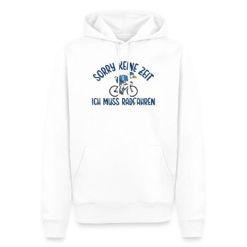 Radfahrer Gans Muss zum Radfahren - Männer Premium Bio Hoodie - Weiß - Vorne - Nico (187cm)