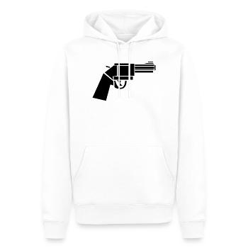 Vintage Revolver – Western Illustration - Men’s Premium Organic Hoodie - white - Front - Nico (187cm)