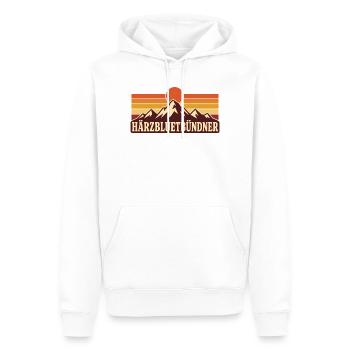 Bündner - Männer Premium Bio Hoodie - Weiß - Vorne - Nico (187cm)
