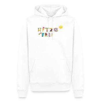 heat-free - Men’s Premium Organic Hoodie - white - Front - Nico (187cm)