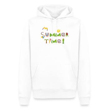 Daylight saving time - Men’s Premium Organic Hoodie - white - Front - Nico (187cm)