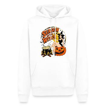Witch Harvest Night - Men’s Premium Organic Hoodie - white - Front - Nico (187cm)