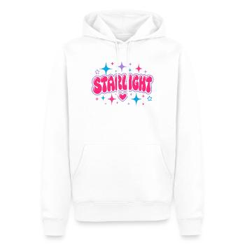 STARLIGHT Y2K Bubble Lettering - Retro 2000s Art - Men’s Premium Organic Hoodie - white - Front - Nico (187cm)