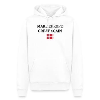 Rendre l’Europe Grande à Nouveau – Danemark - Sweat à capuche Premium bio Homme - blanc - Devant - Nico (187cm)