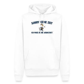 Handwerker Gans muss in die Werkstatt - Männer Premium Bio Hoodie - Weiß - Vorne - Nico (187cm)