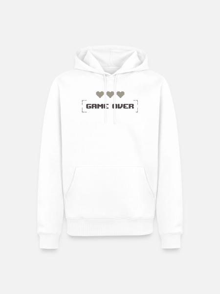 Fin du jeu - Fin du jeu - Sweat à capuche Premium bio Homme - blanc