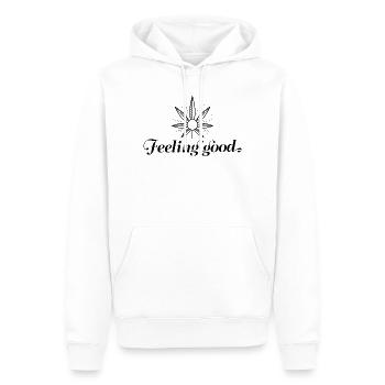 se sentir bien - Sweat à capuche Premium bio Homme - blanc - Devant - Nico (187cm)