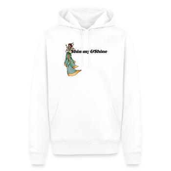 Déesse du Shimmy en Vert - Sweat à capuche Premium bio Homme - blanc - Devant - Nico (187cm)