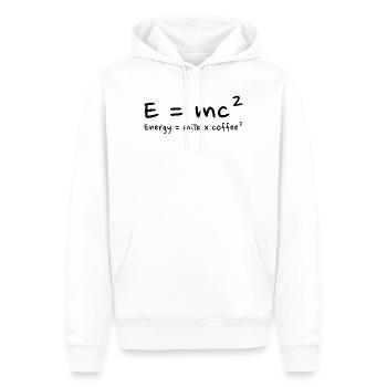 Kaffeeliebhaber Wissenschaftlicher Humor - Männer Premium Bio Hoodie - Weiß - Vorne - Nico (187cm)