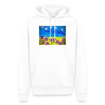 Finde Jesus von Eunice Ahiale - Männer Premium Bio Hoodie - Weiß - Vorne - Nico (187cm)