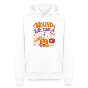 Infirmière Infirmière Halloween - Sweat à capuche Premium bio Homme - blanc - Devant - Nico (187cm)