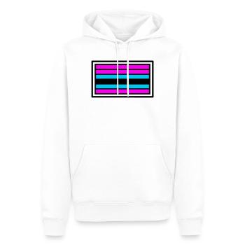 Pride Flagge Streifen Logo - Männer Premium Bio Hoodie - Weiß - Vorne - Nico (187cm)