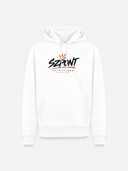Szpont-Operationen – Genehmigtes Chaos - Männer Premium Bio Hoodie - Weiß