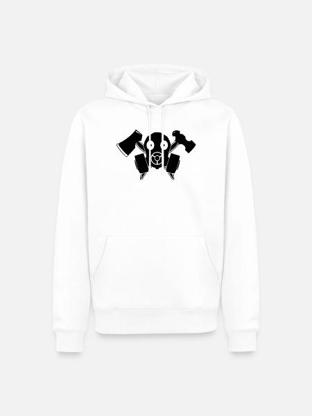 MAYHEM#1001 - Männer Premium Bio Hoodie - Weiß