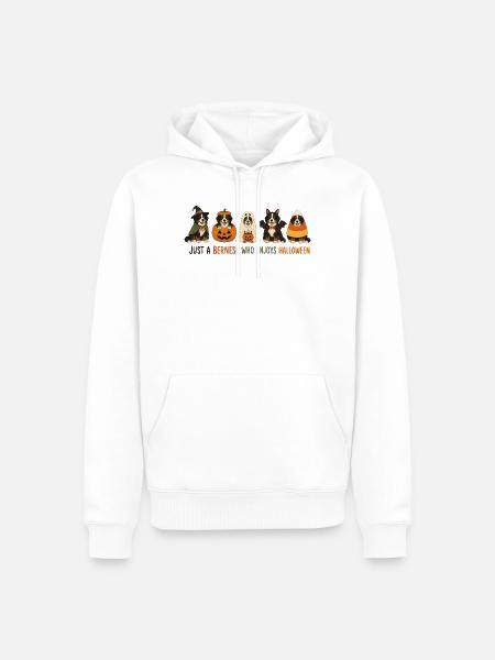 Berner Halloween-Crew - Männer Premium Bio Hoodie - Weiß