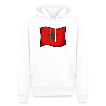 Marokko Fahne - Männer Premium Bio Hoodie - Weiß - Vorne - Nico (187cm)