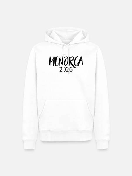 Menorca_2026 - Männer Premium Bio Hoodie - Weiß