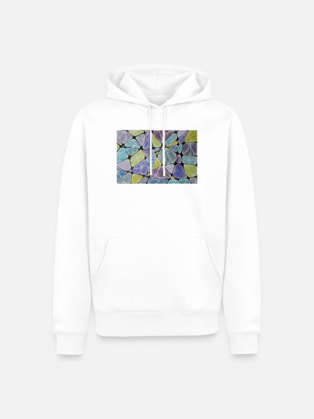 Spektrum - Männer Premium Bio Hoodie - Weiß