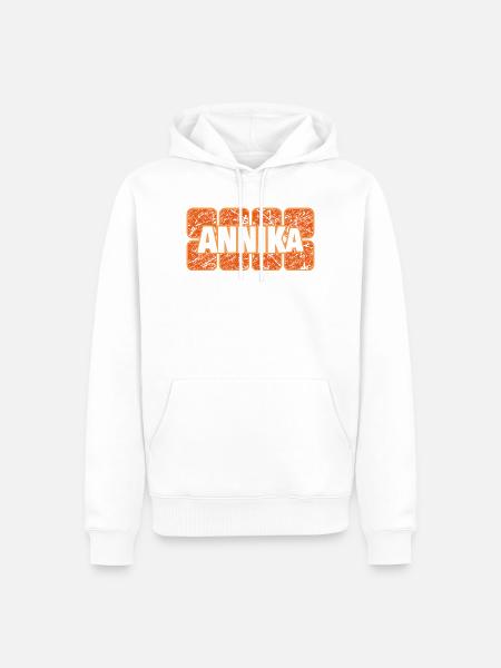 Weiblich Annika - Männer Premium Bio Hoodie - Weiß